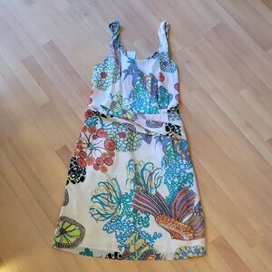 Banana Republic Multicolor Floral Midi Dress